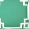 Homeroots Green & White Geometric Decorative Throw Pillow Cover 18 x 18 in. 355323 - alternate 4